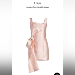 Elliatt Corsage Satin Bow Minidress